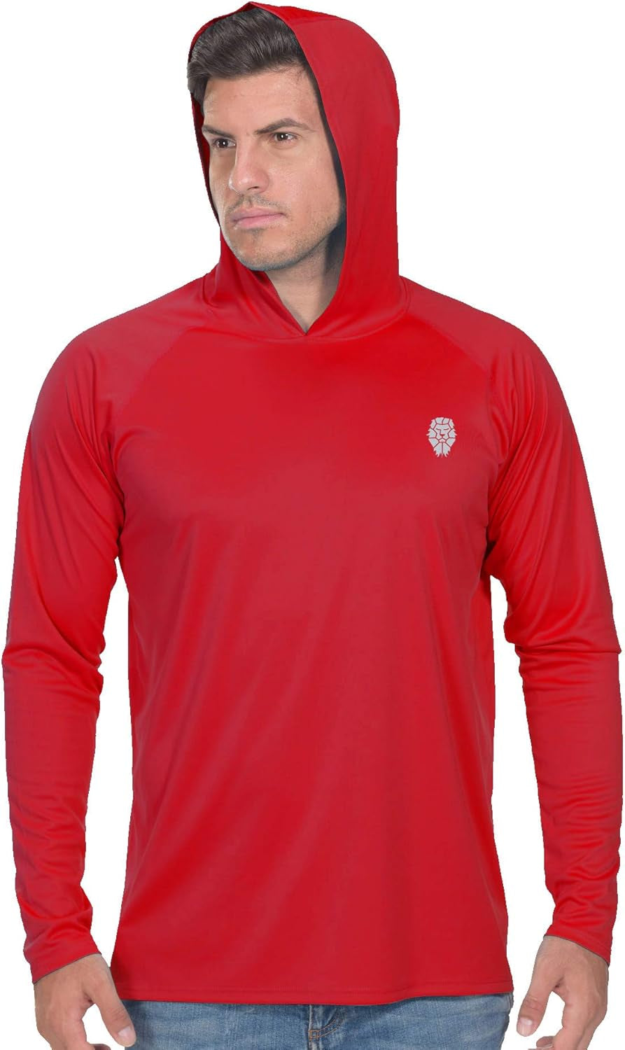Fishing Shirts for Men Long Sleeve - Sun Protection SPF 50+ UV Tshirt Hoodies