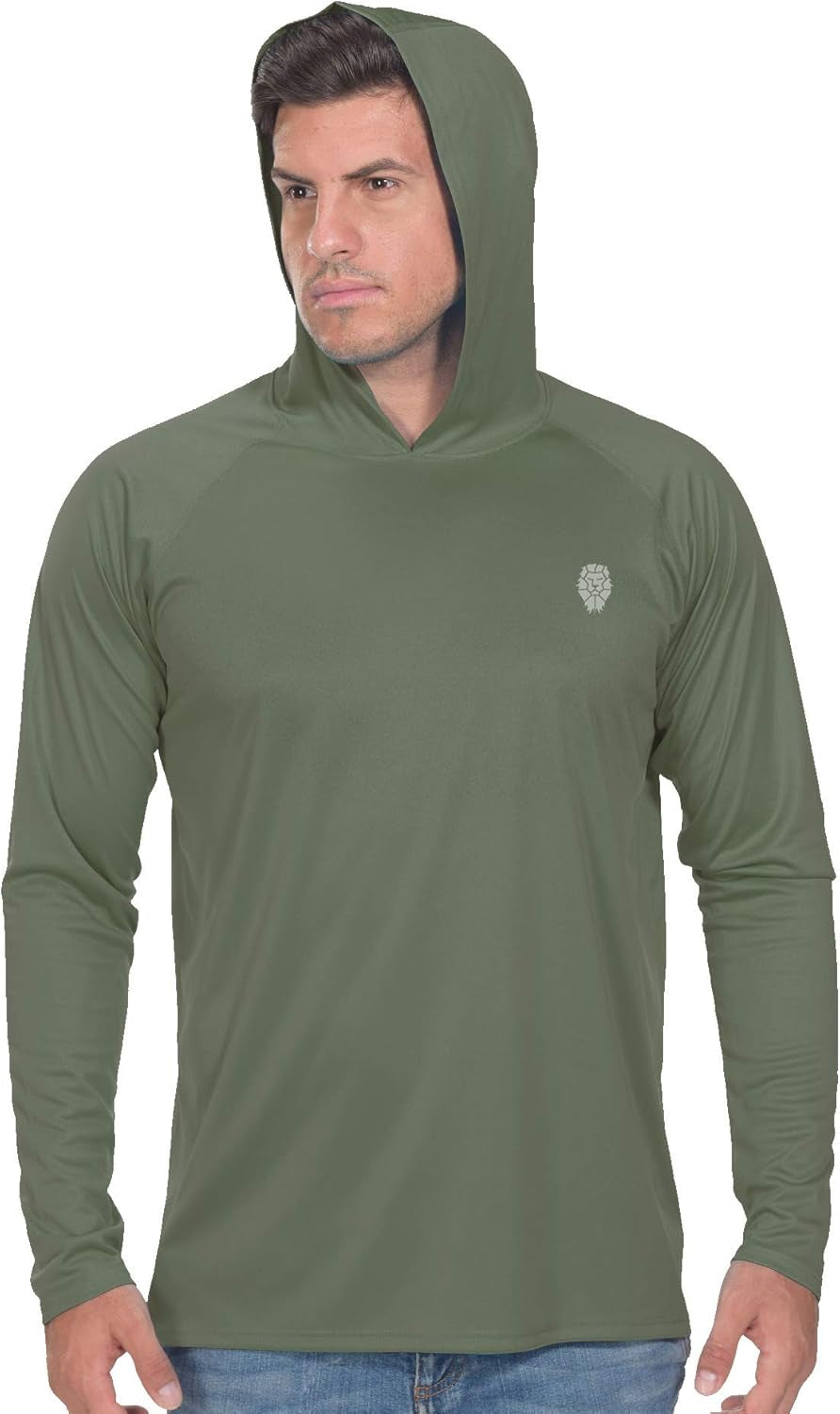 Fishing Shirts for Men Long Sleeve - Sun Protection SPF 50+ UV Tshirt Hoodies