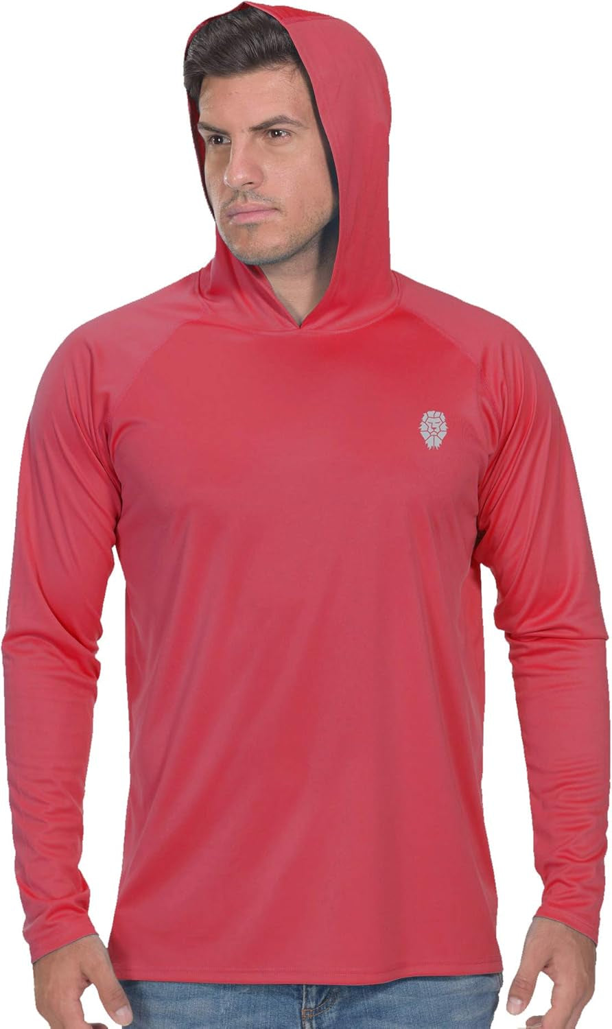 Fishing Shirts for Men Long Sleeve - Sun Protection SPF 50+ UV Tshirt Hoodies