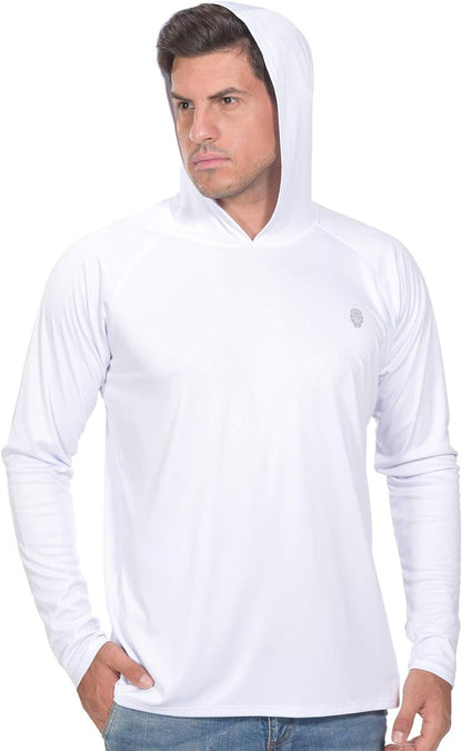 Fishing Shirts for Men Long Sleeve - Sun Protection SPF 50+ UV Tshirt Hoodies