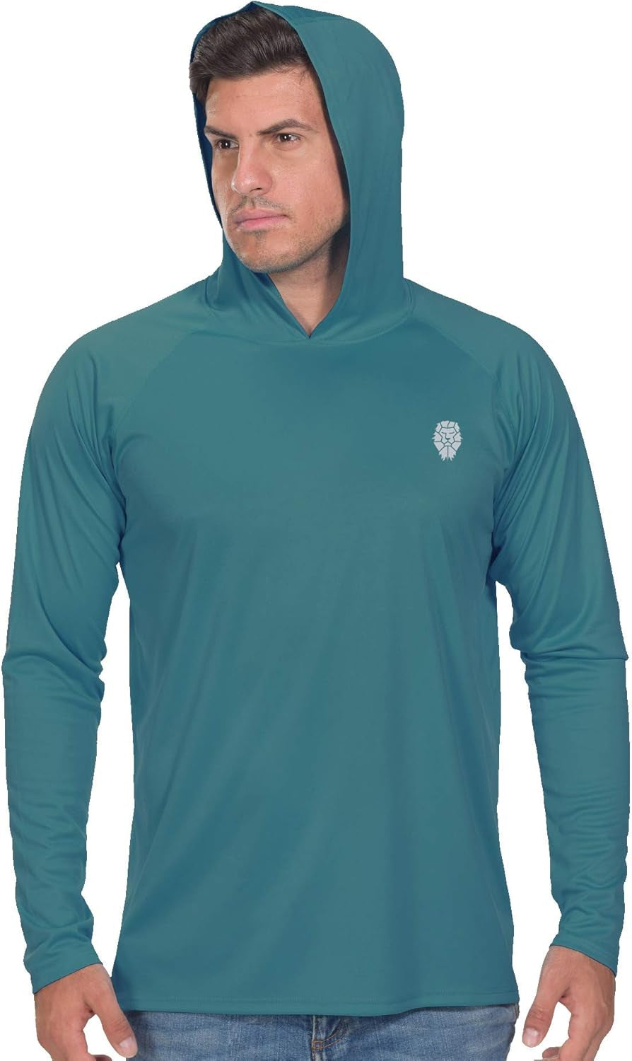 Fishing Shirts for Men Long Sleeve - Sun Protection SPF 50+ UV Tshirt Hoodies