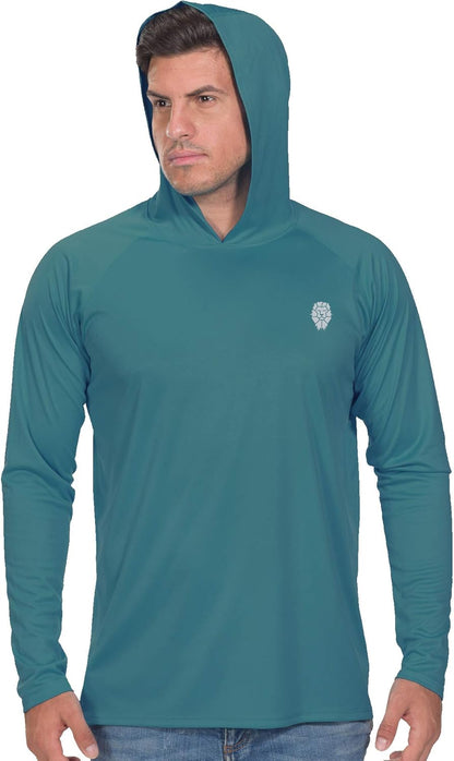 Fishing Shirts for Men Long Sleeve - Sun Protection SPF 50+ UV Tshirt Hoodies