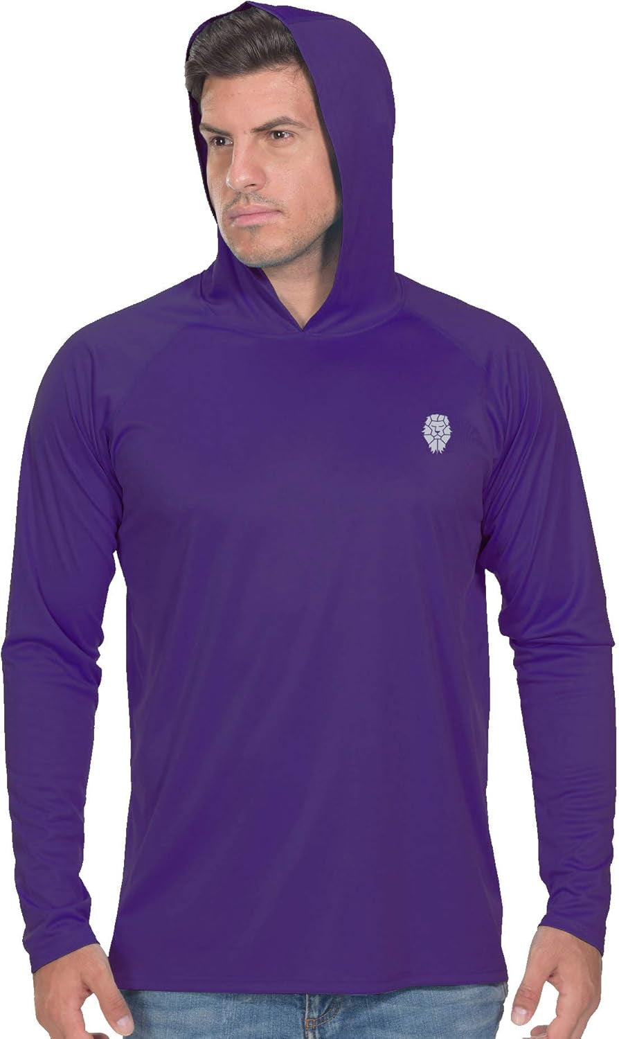 Fishing Shirts for Men Long Sleeve - Sun Protection SPF 50+ UV Tshirt Hoodies