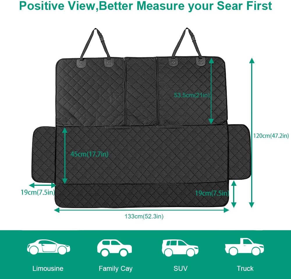 Premium Waterproof Dog Car Seat Cover – Universal Fit for Cars, SUVs & Vans