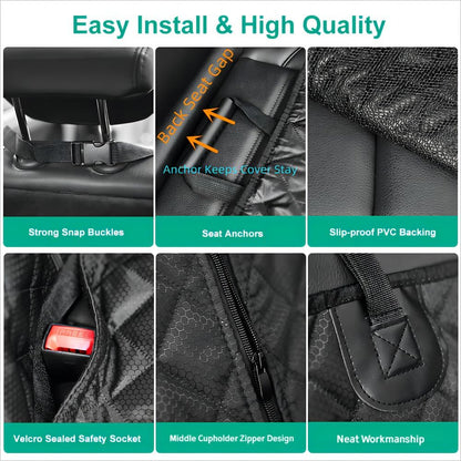 Premium Waterproof Dog Car Seat Cover – Universal Fit for Cars, SUVs & Vans