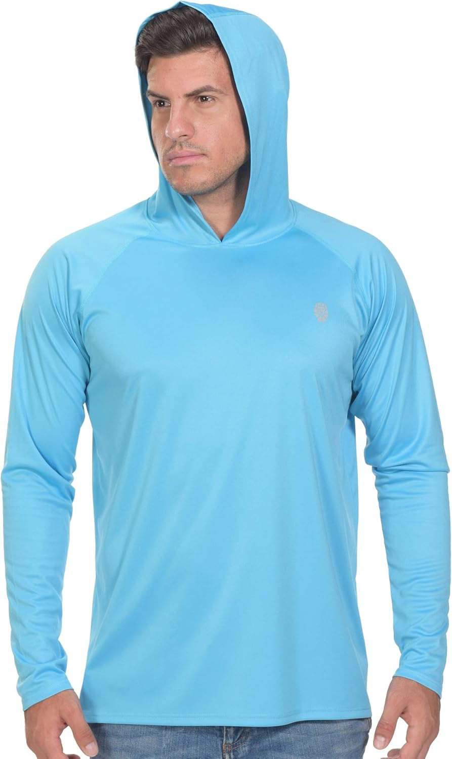 Fishing Shirts for Men Long Sleeve - Sun Protection SPF 50+ UV Tshirt Hoodies
