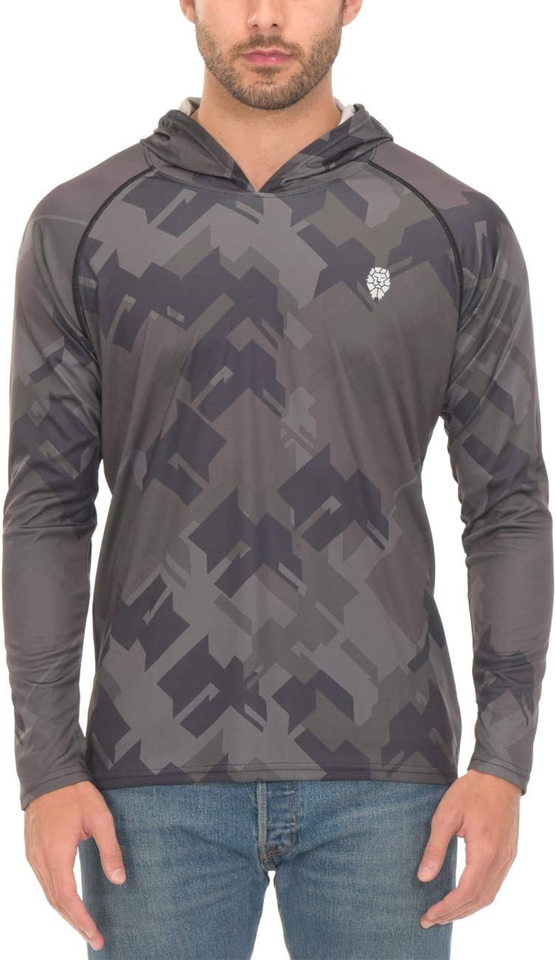 Fishing Shirts for Men Long Sleeve - Sun Protection SPF 50+ UV Tshirt Hoodies
