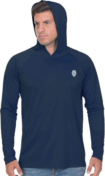 Fishing Shirts for Men Long Sleeve - Sun Protection SPF 50+ UV Tshirt Hoodies