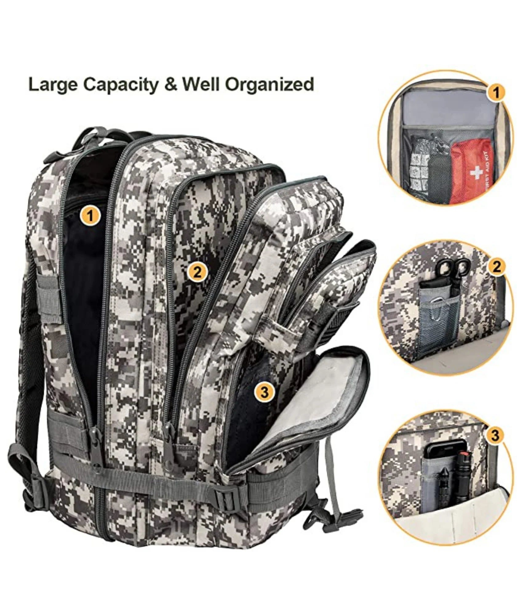 Jupitergear 25L Unisex Backpack Molle Bag Rucksack Range Bag