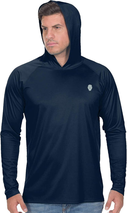 Fishing Shirts for Men Long Sleeve - Sun Protection SPF 50+ UV Tshirt Hoodies